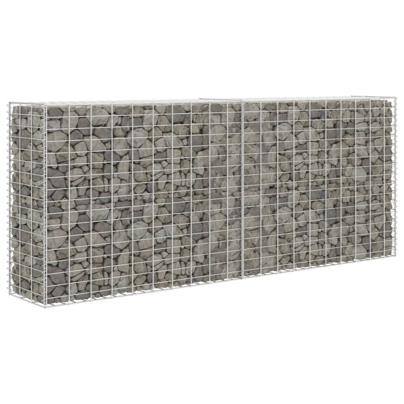 Kosz gabionowy, galwanizowana stal, 85 x 30 x 200 cm