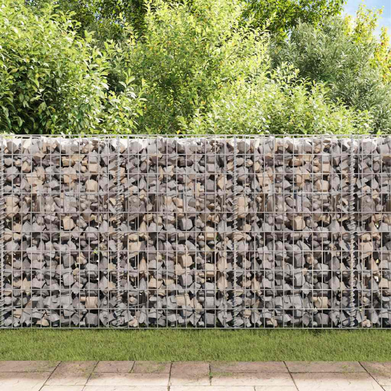 Kosz gabionowy, galwanizowana stal, 120x30x100 cm