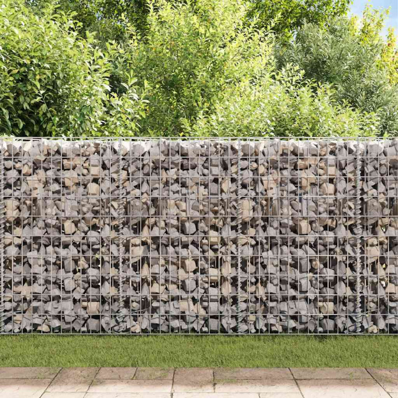 Kosz gabionowy, galwanizowana stal, 120x30x50 cm
