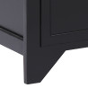Szafka pod TV, czarna,108x30x40 cm, drewno paulownia