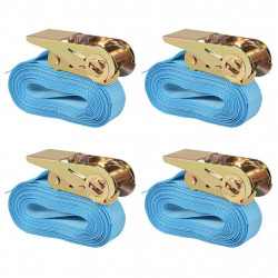Pasy transportowe z zapadkami, 4 szt, 0,8 T, 6mx25mm, niebieski
