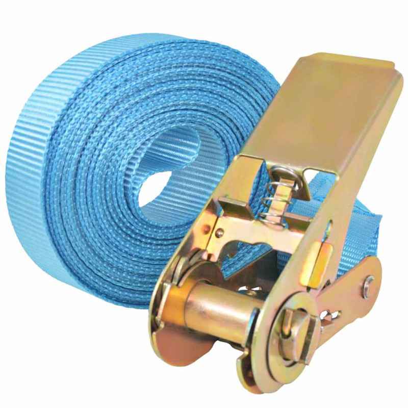 Pasy transportowe z zapadkami, 4 szt, 0,8 T, 6mx25mm, niebieski