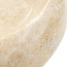 Umywalka, 40 x 12 cm, marmurowa, kremowa
