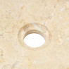 Umywalka, 40 x 12 cm, marmurowa, kremowa