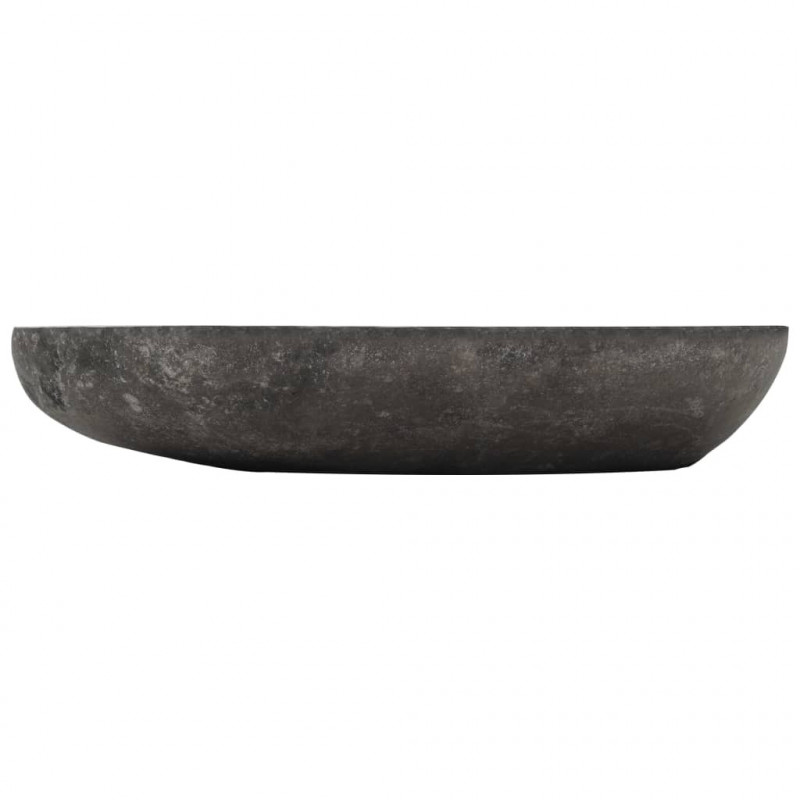 Umywalka z kamienia rzecznego, owalna, 60-70 cm