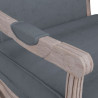 Fotel, ciemnoszary, 64x64x90 cm, obity aksamitem