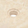 Umywalka, 40 x 12 cm, marmurowa, kremowa