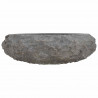 Umywalka, 40 x 12 cm, marmurowa, czarna