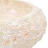 Umywalka, 40 x 12 cm, marmurowa, kremowa