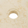 Umywalka, 40 x 12 cm, marmurowa, kremowa
