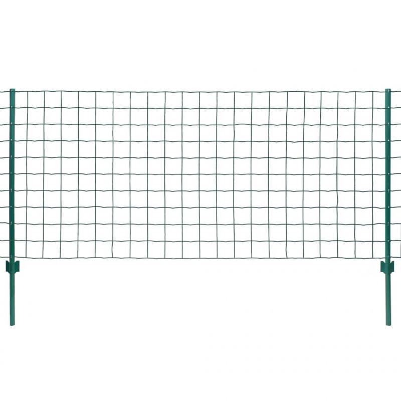 Euro ogrodzenie, stalowe, 20 x 1,2 m, zielone