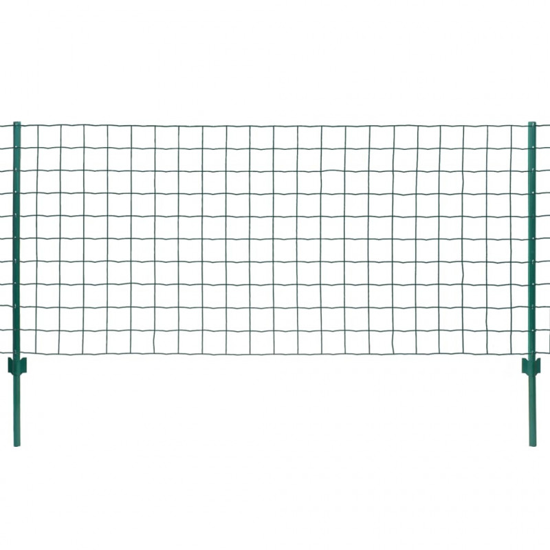 Euro ogrodzenie, stalowe, 20 x 1,5 m, zielone