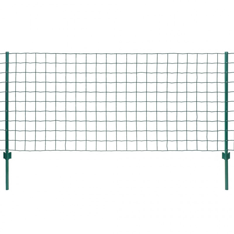 Euro ogrodzenie, stalowe, 20 x 1,2 m, zielone