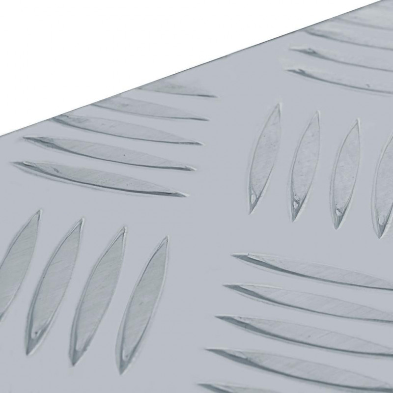 Aluminiowa skrzynia, 48,5 x 14 x 20 cm, srebrna