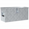 Aluminiowa skrzynia, 61,5 x 26,5 x 30 cm, srebrna