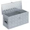 Aluminiowa skrzynia, 61,5 x 26,5 x 30 cm, srebrna