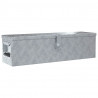 Aluminiowa skrzynia, 80,5 x 22 x 22 cm, srebrna