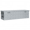 Aluminiowa skrzynia, 80,5 x 22 x 22 cm, srebrna