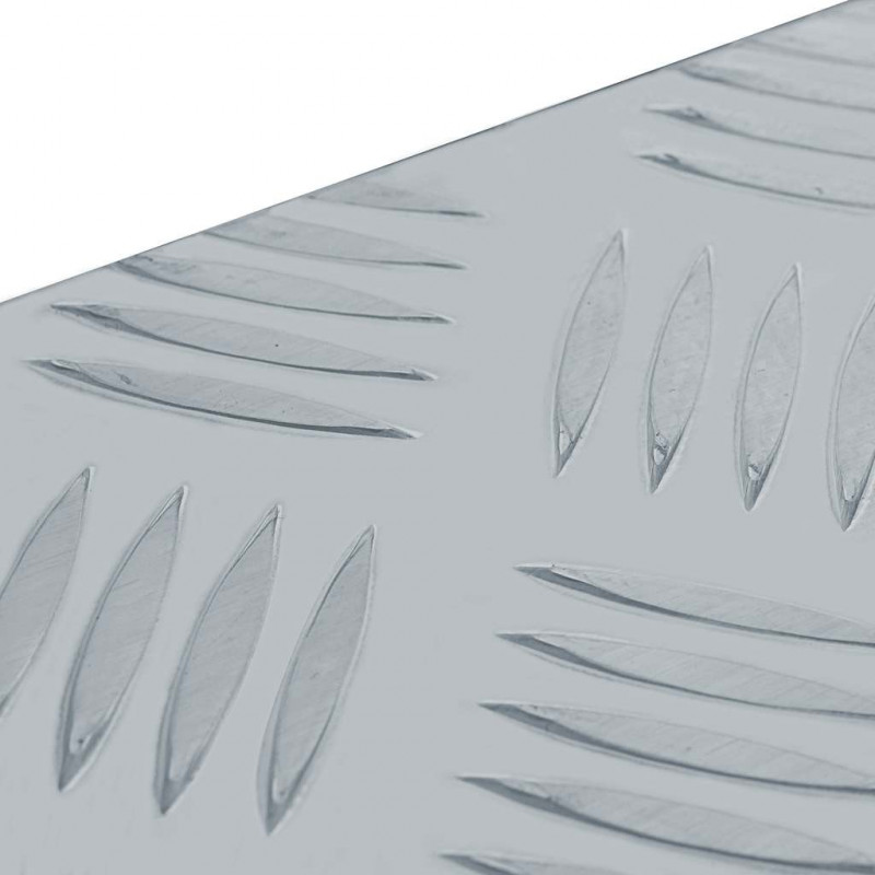 Aluminiowa skrzynia, 80,5 x 22 x 22 cm, srebrna