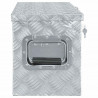 Aluminiowa skrzynia, 76,5 x 26,5 x 33 cm, srebrna