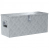Aluminiowa skrzynia, 80 x 30 x 35 cm, srebrna