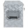 Aluminiowa skrzynia, 80 x 30 x 35 cm, srebrna