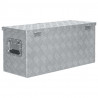 Aluminiowa skrzynia, 80 x 30 x 35 cm, srebrna