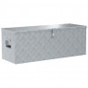 Aluminiowa skrzynia, 110,5 x 38,5 x 40 cm, srebrna