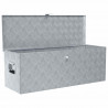 Aluminiowa skrzynia, 110,5 x 38,5 x 40 cm, srebrna