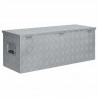 Aluminiowa skrzynia, 110,5 x 38,5 x 40 cm, srebrna