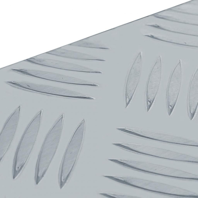 Aluminiowa skrzynia, 110,5 x 38,5 x 40 cm, srebrna