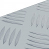 Aluminiowa skrzynia, 110,5 x 38,5 x 40 cm, srebrna