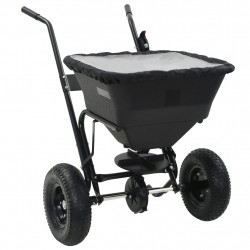 Rozsiewacz do soli, pchany, PVC i stal, 45 L, 106 x 73 x 76 cm