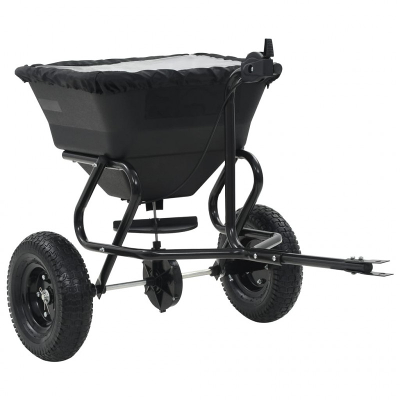 Rozsiewacz do soli, z zaczepem, PVC i stal, 45 L, 125x74x79 cm