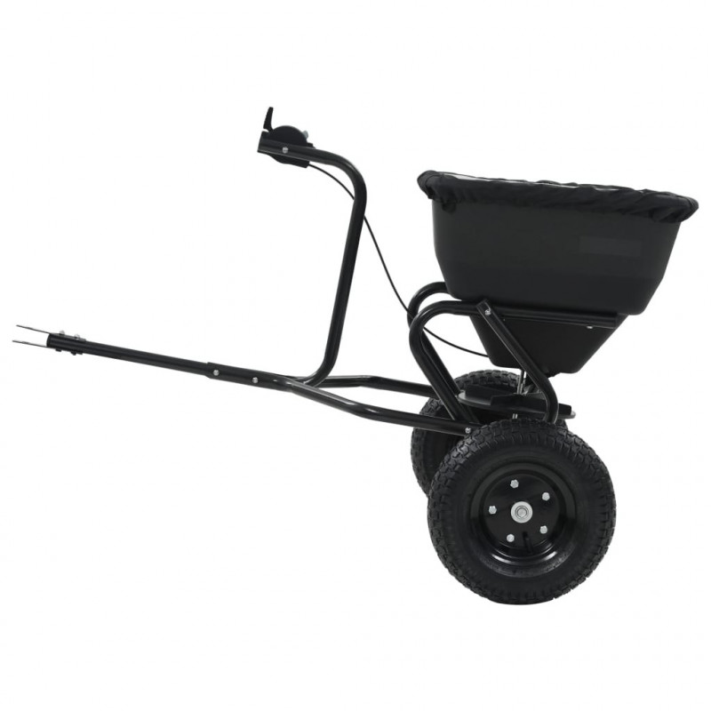 Rozsiewacz do soli, z zaczepem, PVC i stal, 45 L, 125x74x79 cm