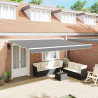 Rama markizy Biały 400 × 300 cm Aluminium