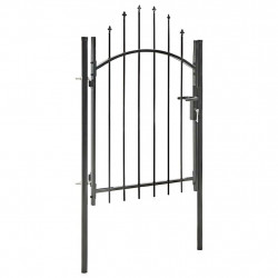Brama ogrodowa Woerden, stal, 1x1,25 m, czarna