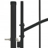 Brama ogrodowa Woerden, stal, 1x1,25 m, czarna