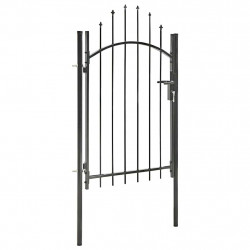 Brama ogrodowa Woerden, stal, 1x1,5 m, czarna