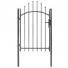 Brama ogrodowa Woerden, stal, 1x1,5 m, czarna