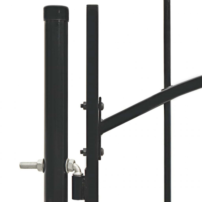 Brama ogrodowa Woerden, stal, 1x1,5 m, czarna