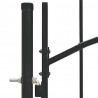 Brama ogrodowa Woerden, stal, 1x1,5 m, czarna