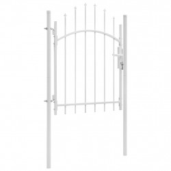 Brama ogrodowa Woerden, stal, 1x1,25 m, biała