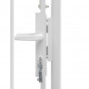 Brama ogrodowa Woerden, stal, 1x1,25 m, biała