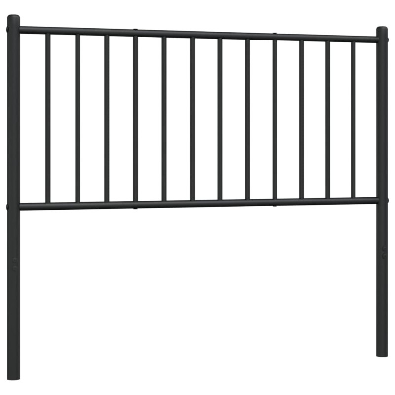 Metalowe wezgłowie, czarne, 100 cm