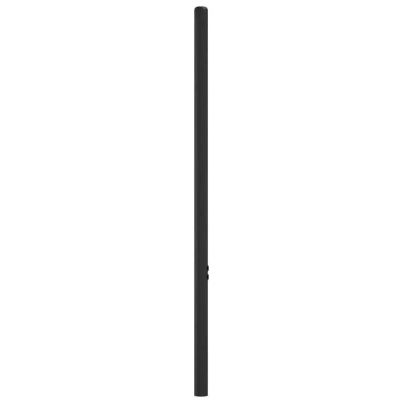 Metalowe wezgłowie, czarne, 100 cm