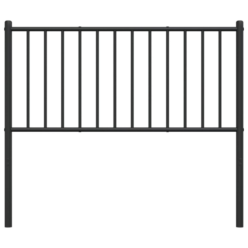 Metalowe wezgłowie, czarne, 100 cm
