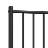 Metalowe wezgłowie, czarne, 100 cm