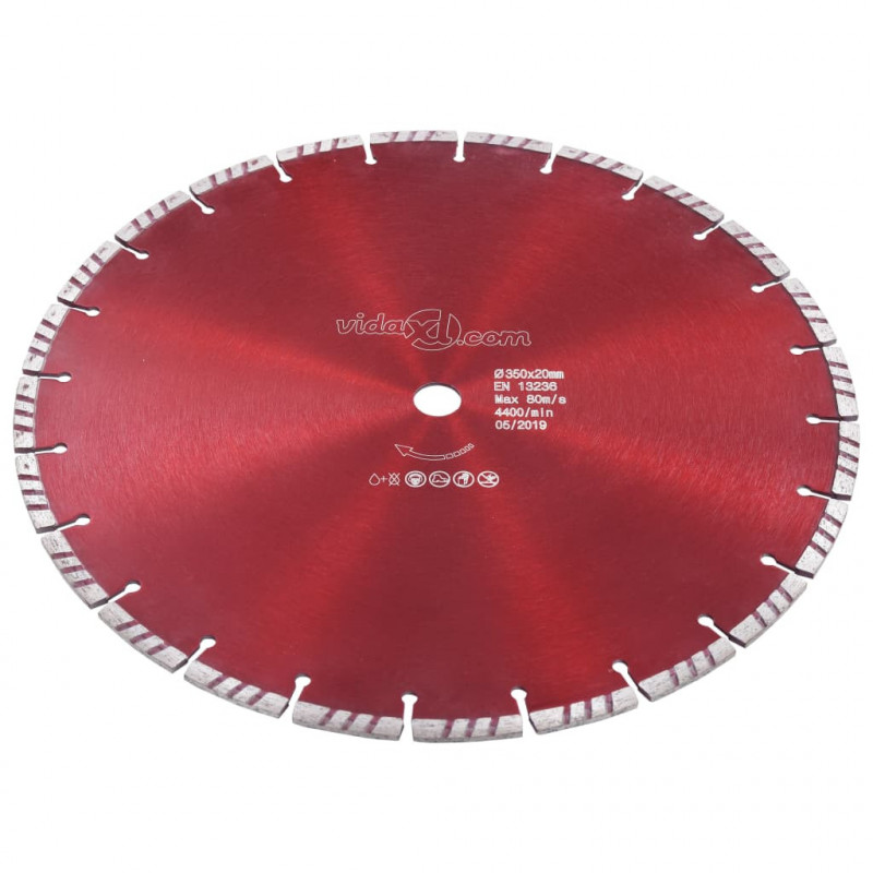 Tarcza diamentowa turbo, stal, 350 mm