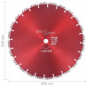 Tarcza diamentowa turbo, stal, 350 mm